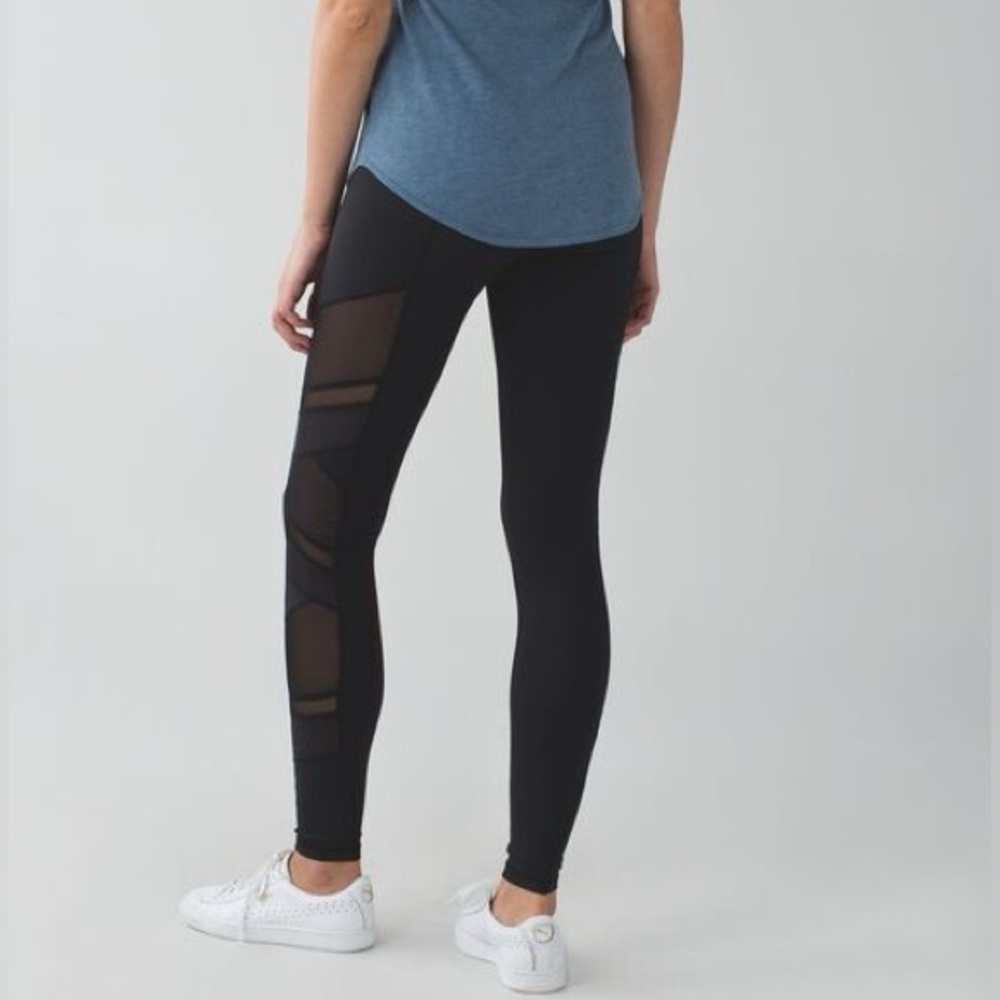 Lululemon Just Breathe Pant Black Mesh